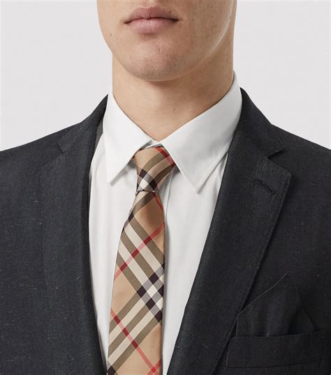 burberry ties for cheap|Check Silk Tie in Midnight .